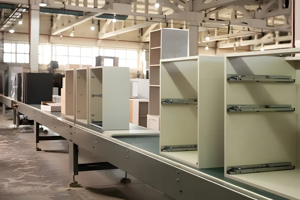Drawer boxes on the AVERA assembly line